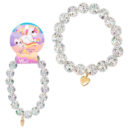 Depesche Ylvi & the Minimoomis Armband Glitzerkugeln, 1 Stück, 4-fach sortiert