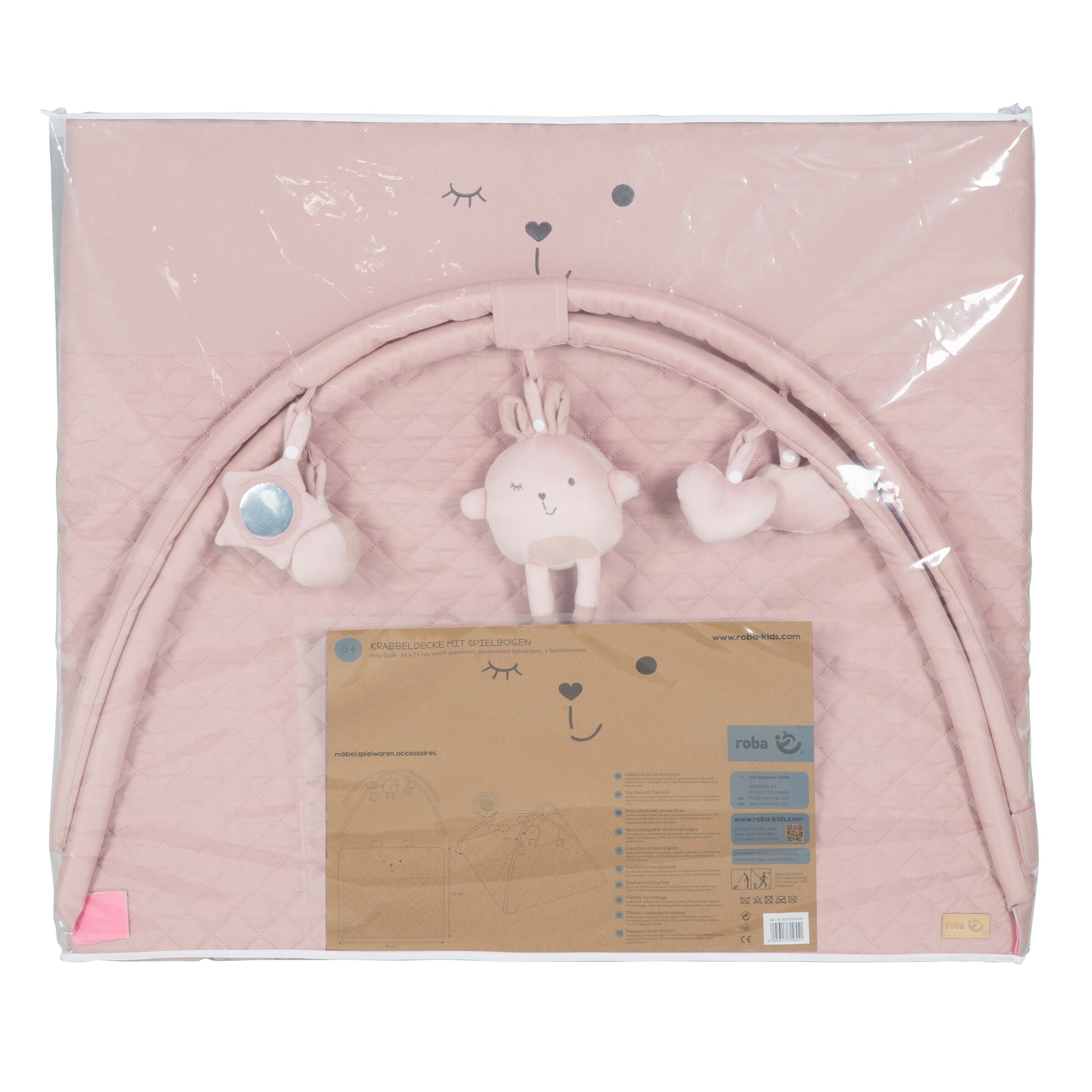 roba Krabbeldecke mit Spielbogen roba Style rosa