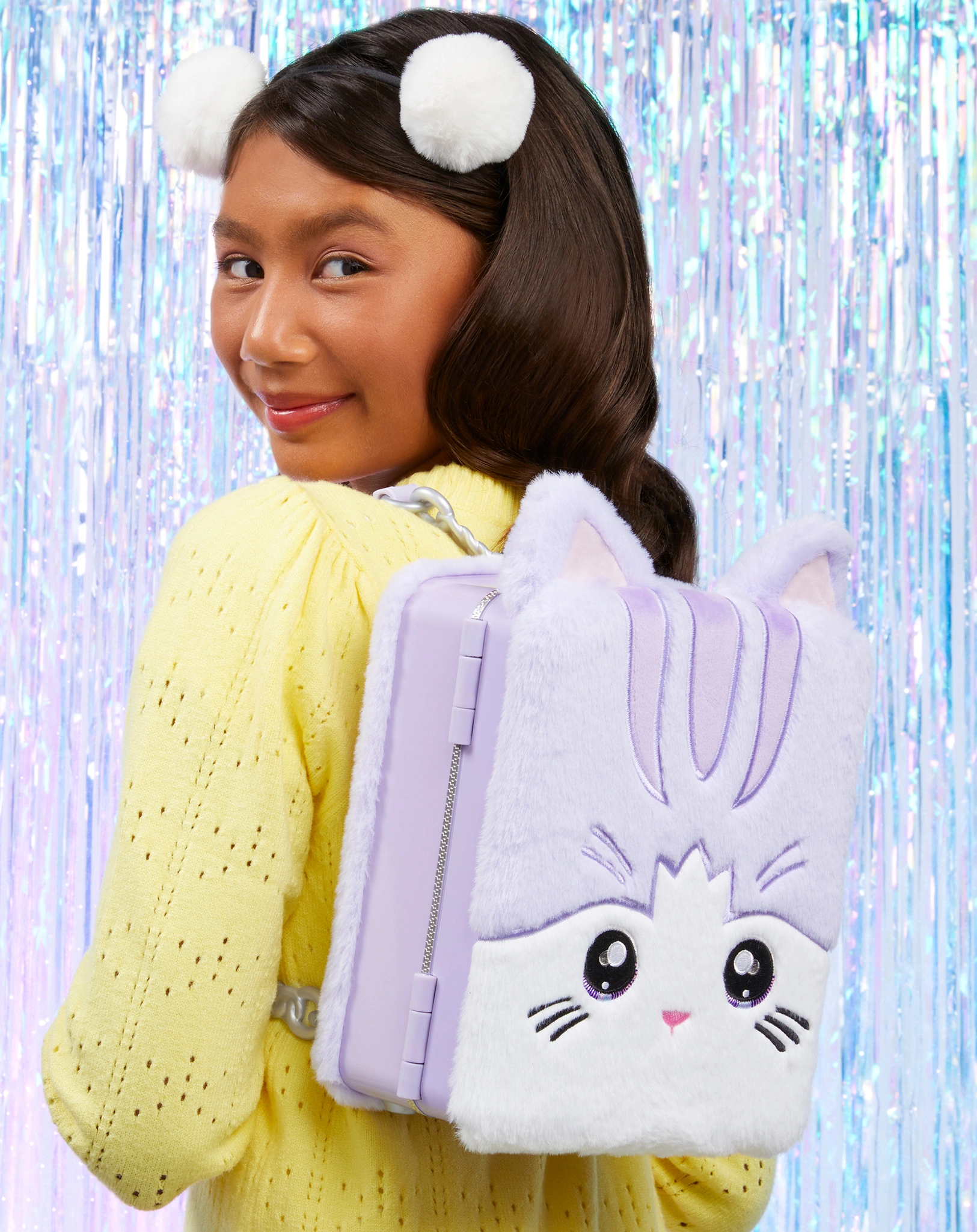 Puppen-Zubehör BACKPACK BEDROOM - LAVENDER KITTY 3in1