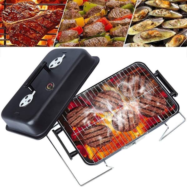 INF Analogt grilltermometer for grill & stekeovn i rustfritt stål