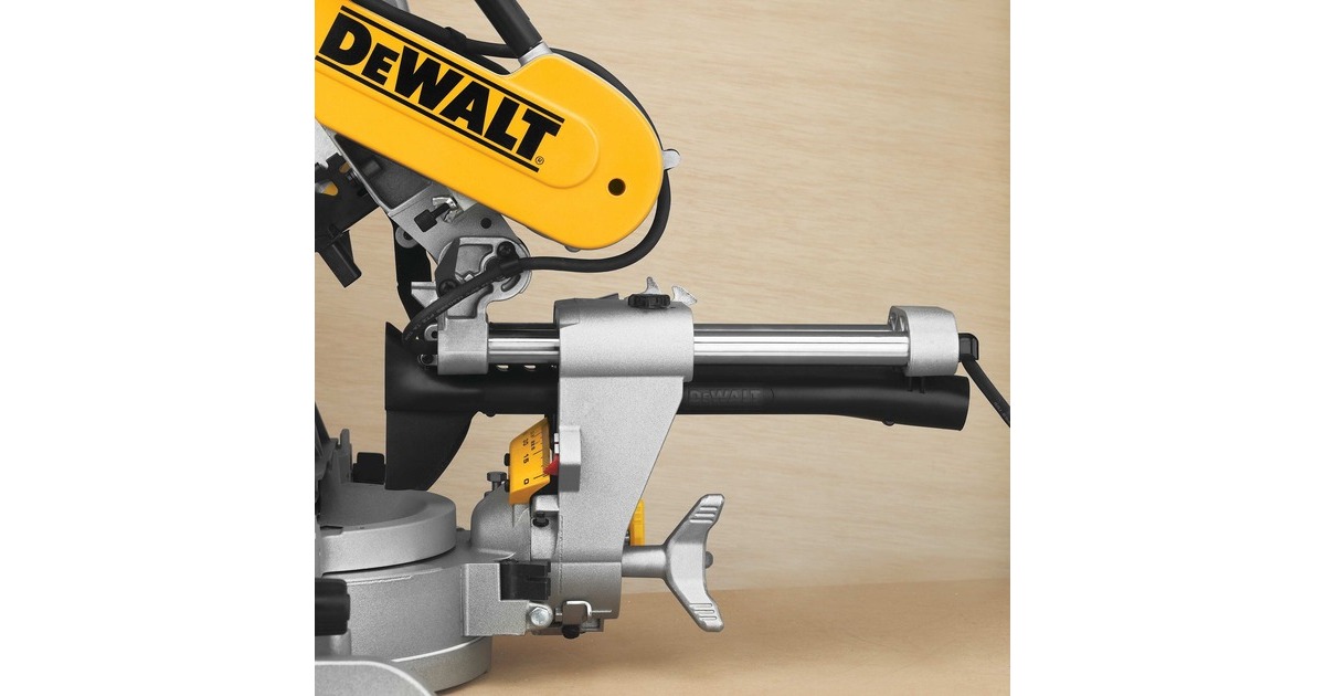 DEWALTPaneelzaag DWS 780 afkort- en verstekzaag  (Geel, 1.675 Watt)