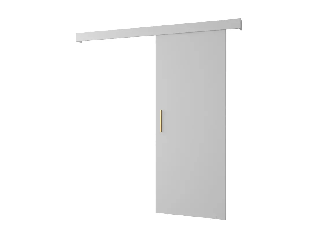 Portes coulissantes Salwador I 90x204 cm (Blanc / Blanc / Or)