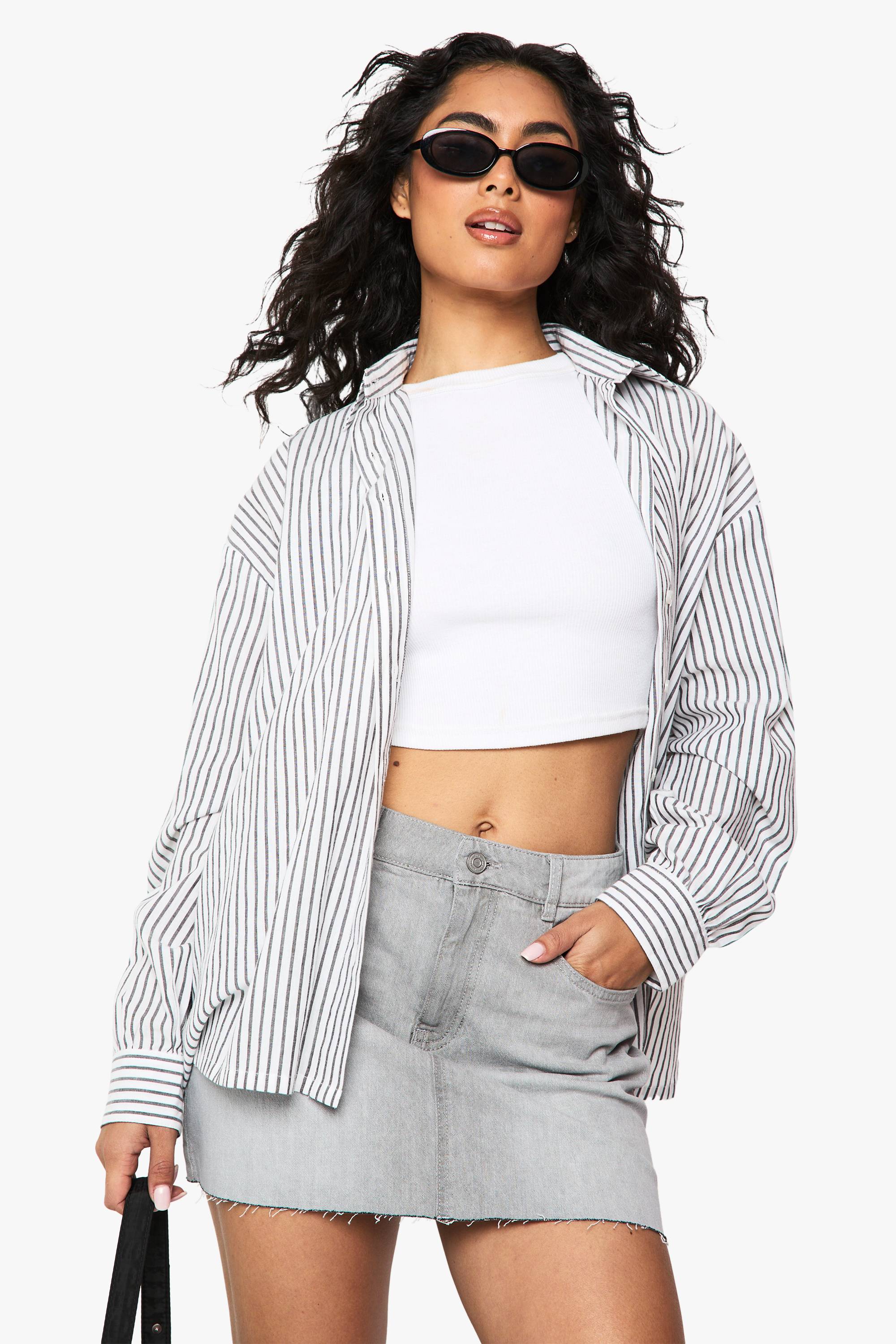 boohoo Jupe mini en denim