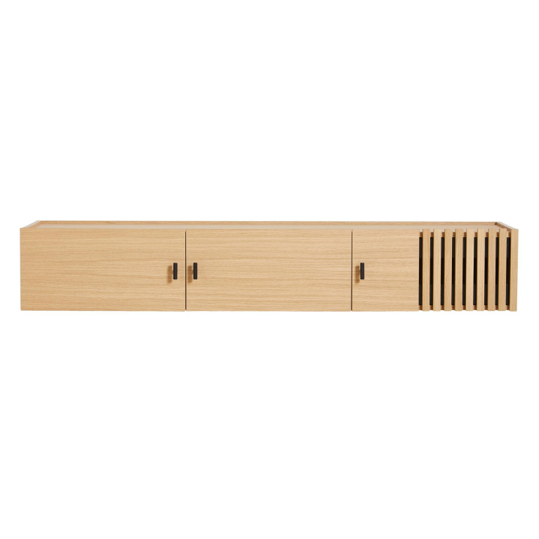 Woud Array low dressoir wandbevestiging 150 white pigmented oak