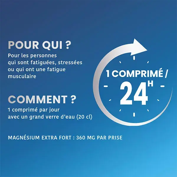 Santarome - Magnésium Marin 360 mg Extra Fort - Stress, Fatigue - 45 comprimés