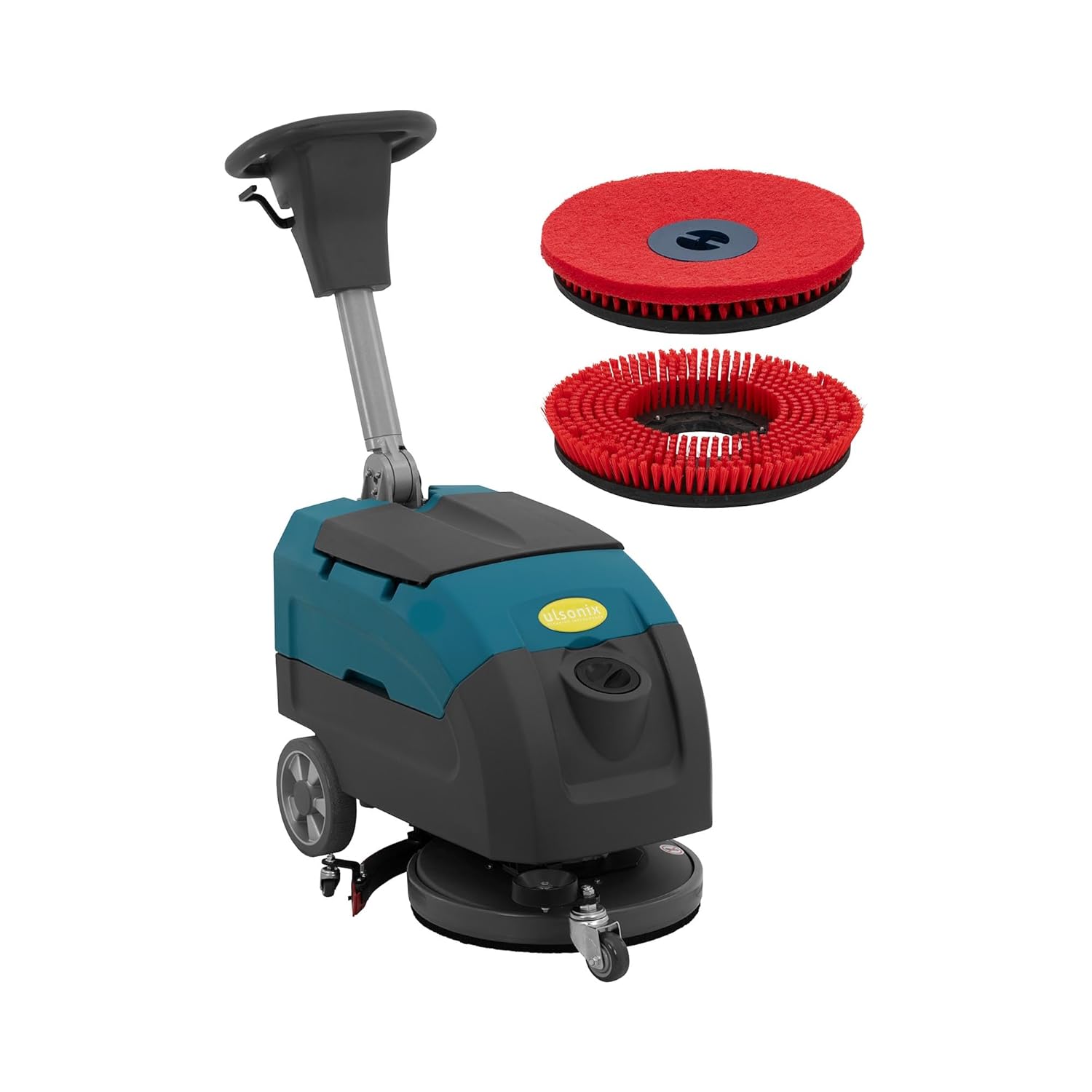 Akku-Scheuersaugmaschine 40 cm 2200 m²/h 500 + 550 W 160 U/min 3 h Betriebsdauer Reinigungsmaschine Scheuermaschine Schrubbmaschine
