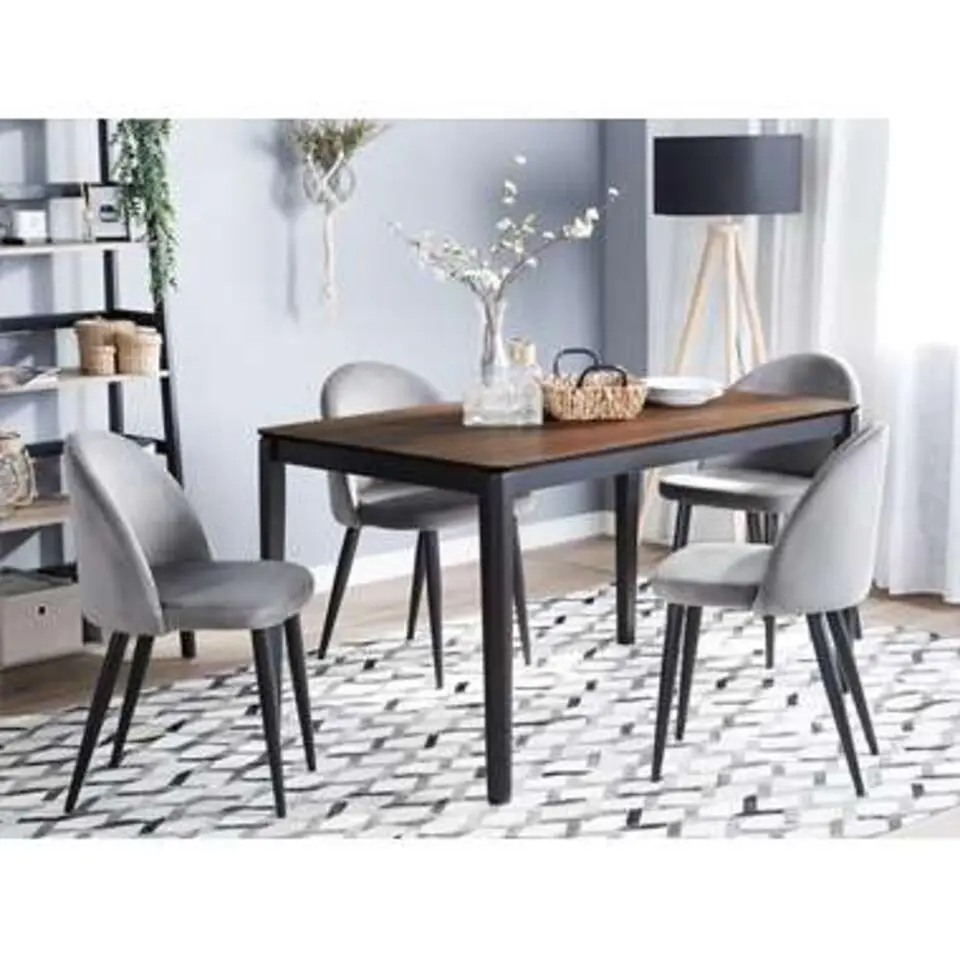 CEDAR - Eettafel - Donkere houtkleur - 80 x 135 cm - MDF