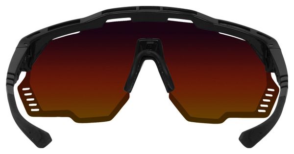 Scicon Sports Aeroshade Kunken Monogram Lunettes De Soleil De Performance Sportive (Scnpp Red Multimirror Monogramme/Luminosité Noire)