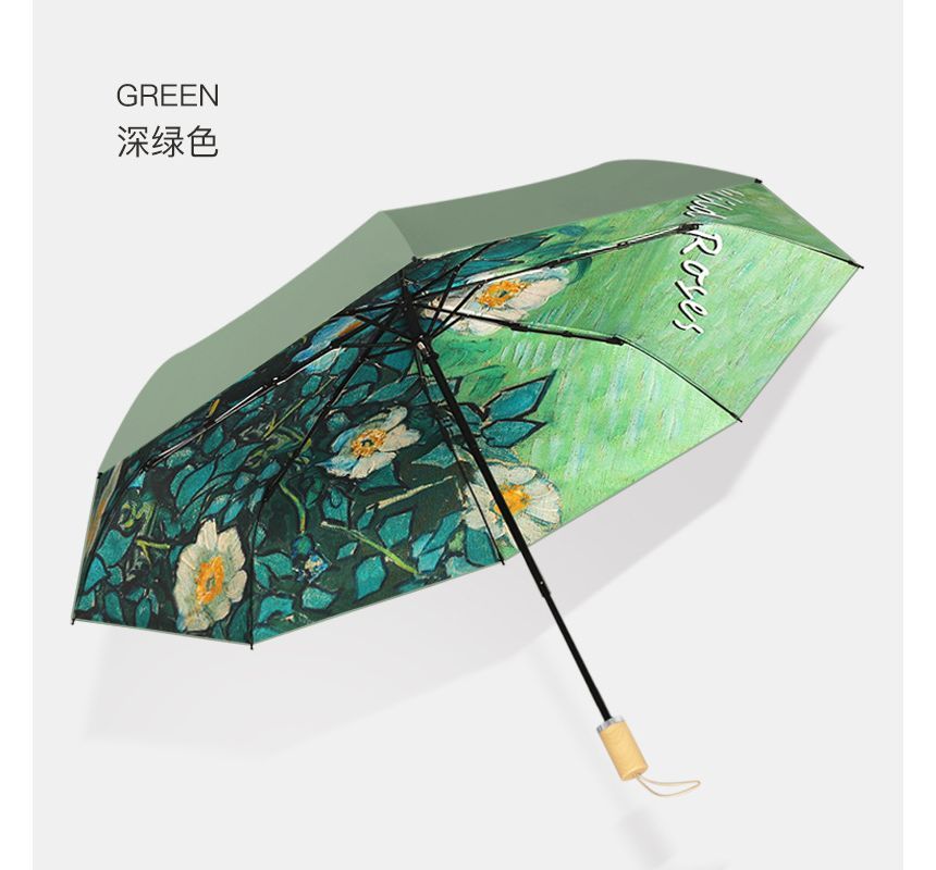 Fenmo - Compacte paraplu met bloemenmotief (diverse ontwerpen)