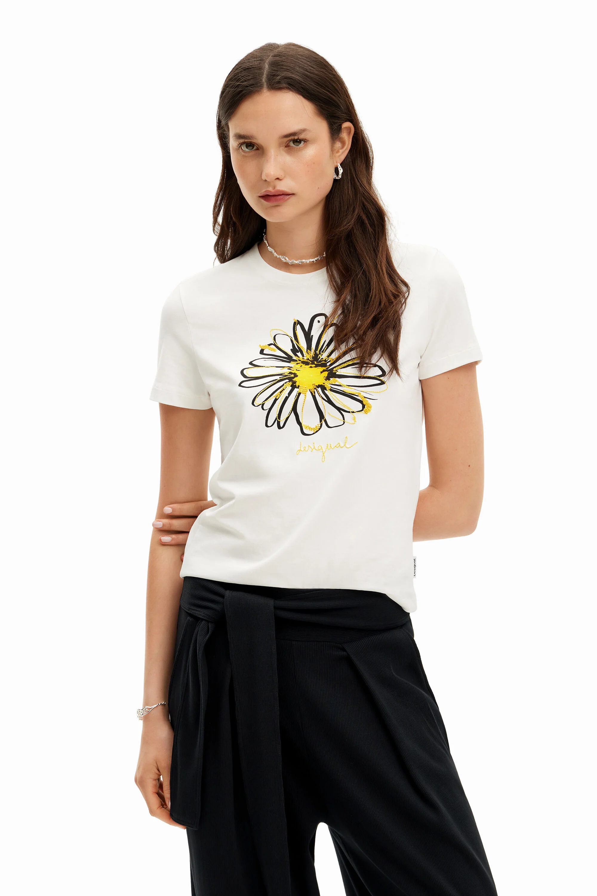 Camiseta com estampa de Margarita