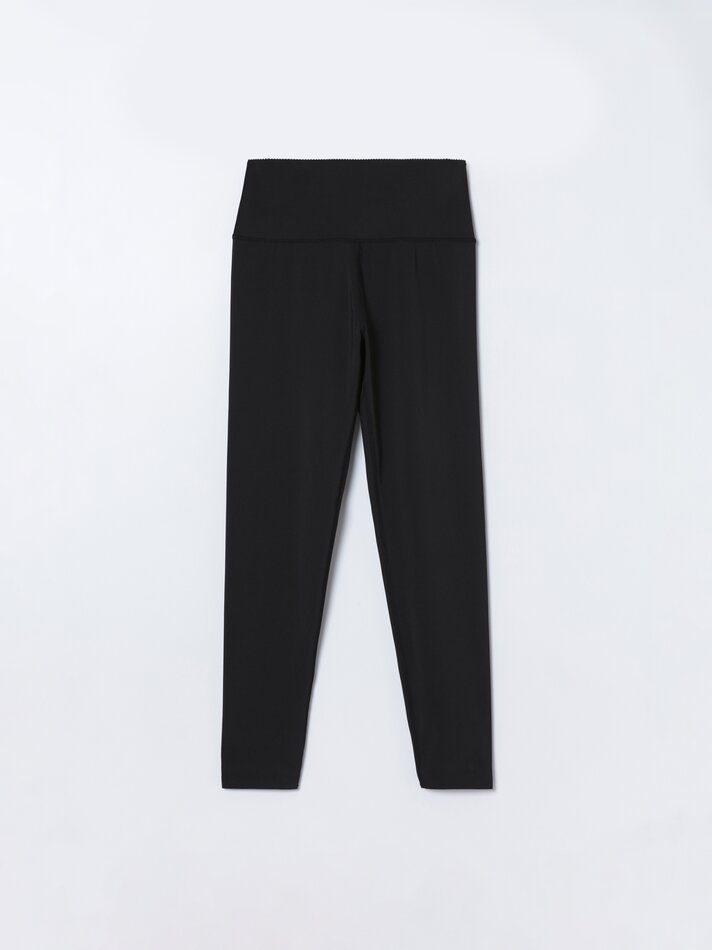 Calça legging esportiva de compressão - Preta