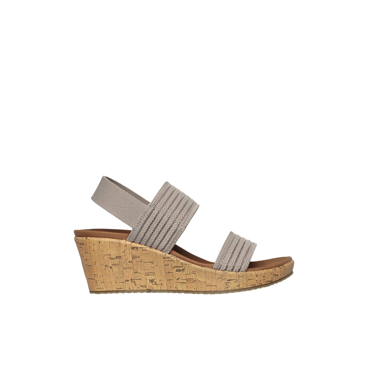 2X les points-Beverlee_sg-Sandales à bride arrière - Talon compensé - Beige