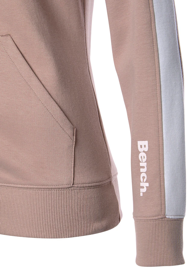 Bench. Loungewear Sweatjacke , mit Seitenstreifen und Stehkragen, Loungewear