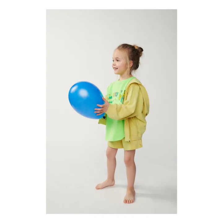 American Vintage Sweat Capuche Zippé Sonoma | Jaune chiné