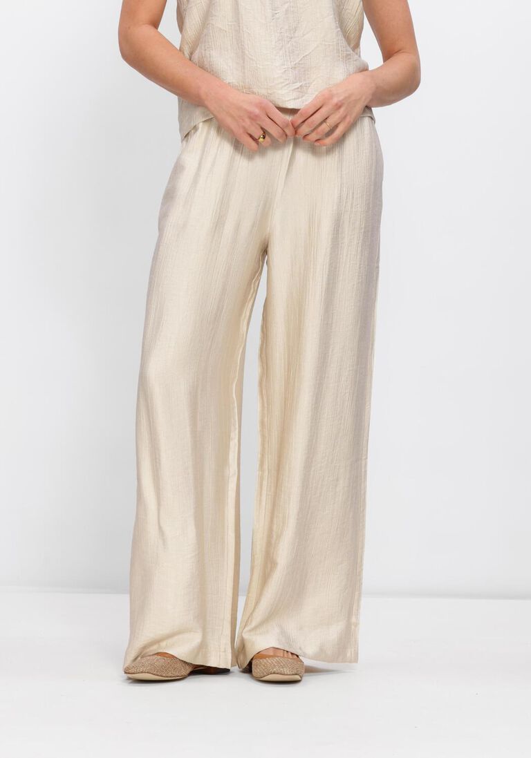 creme knit-ted wijde broek janou