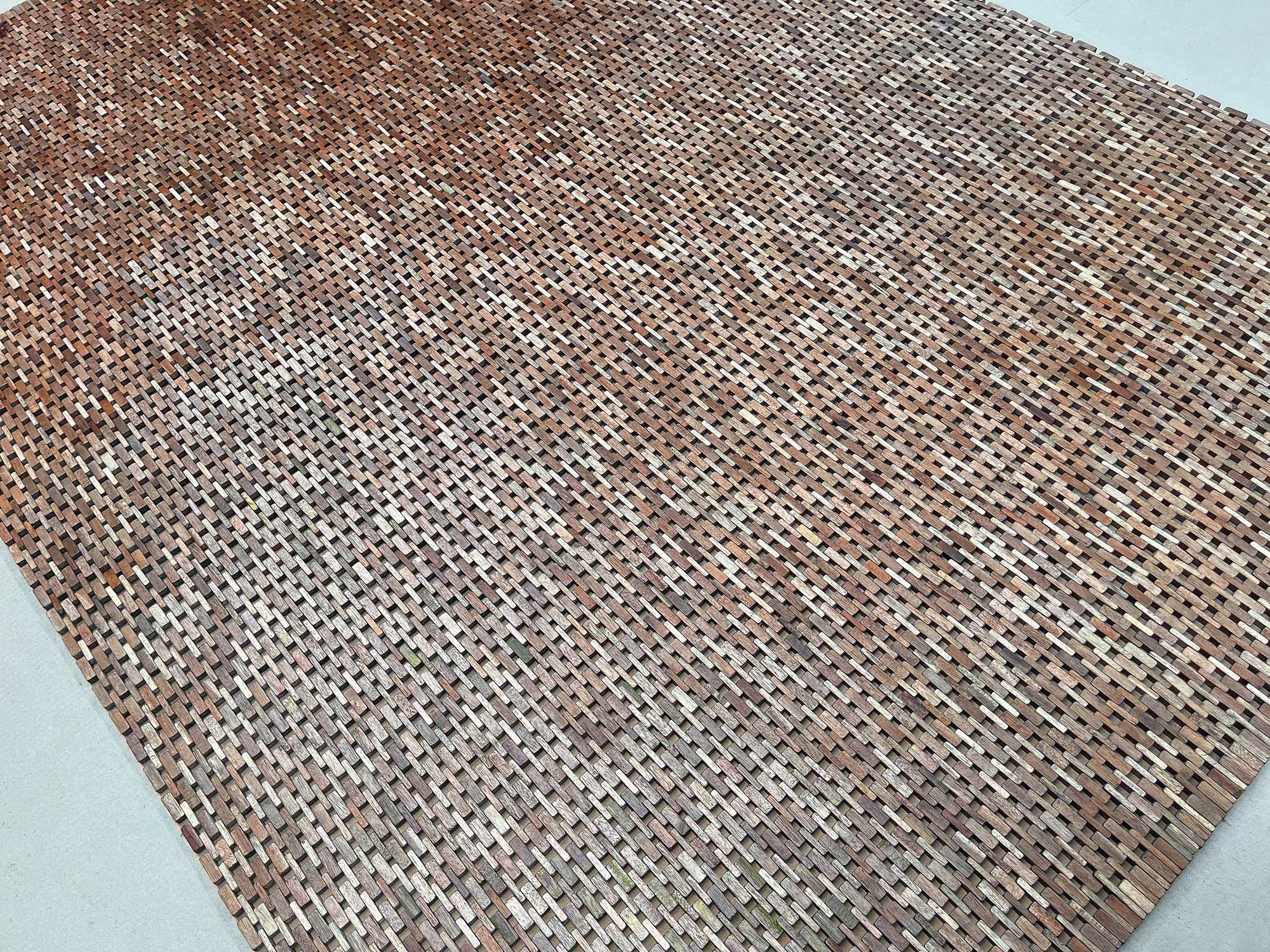 Holzteppich 'Ahma', Akazienholz natur, B 200 cm, L 140 cm von fischer's lagerhaus