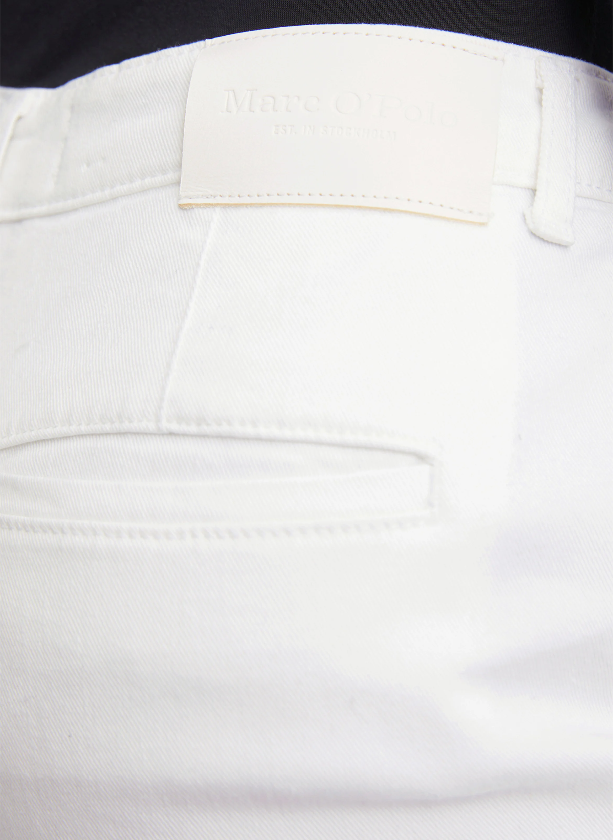 Jean large en coton mélangé | Blanc