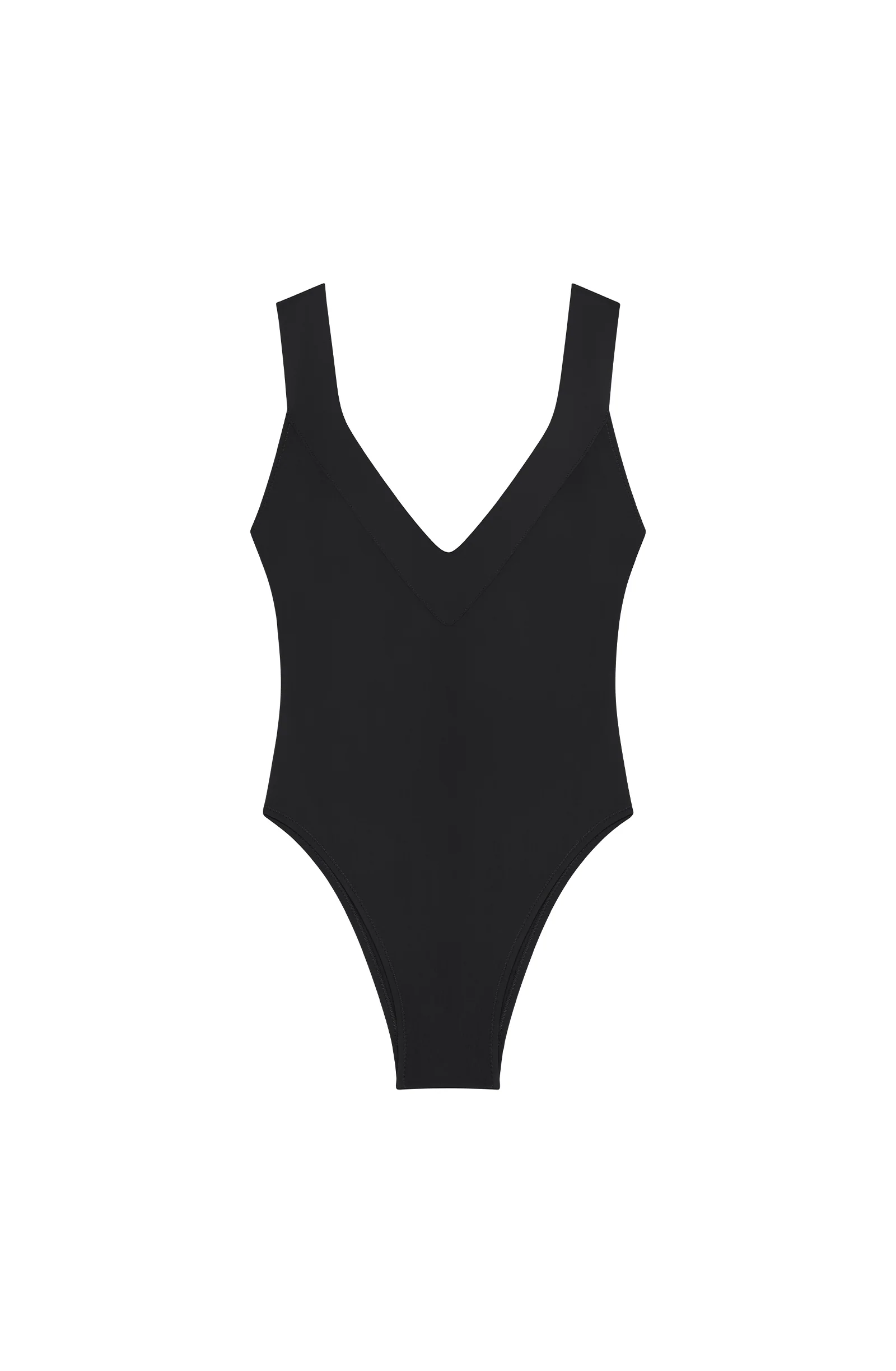 yao Maillot de bain une pièce échancré et dos nu noir Noir