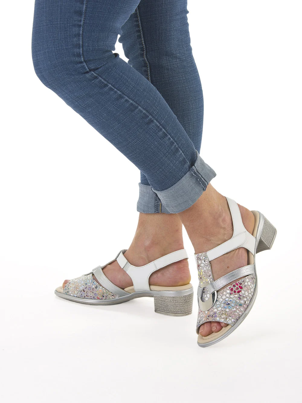 Sandalette Lugano sasso weiß