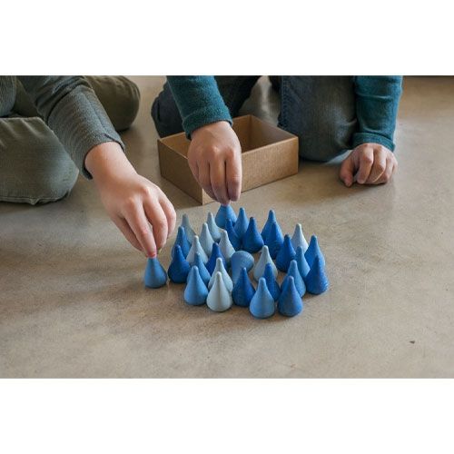 Grapat druppels blauw (36st)