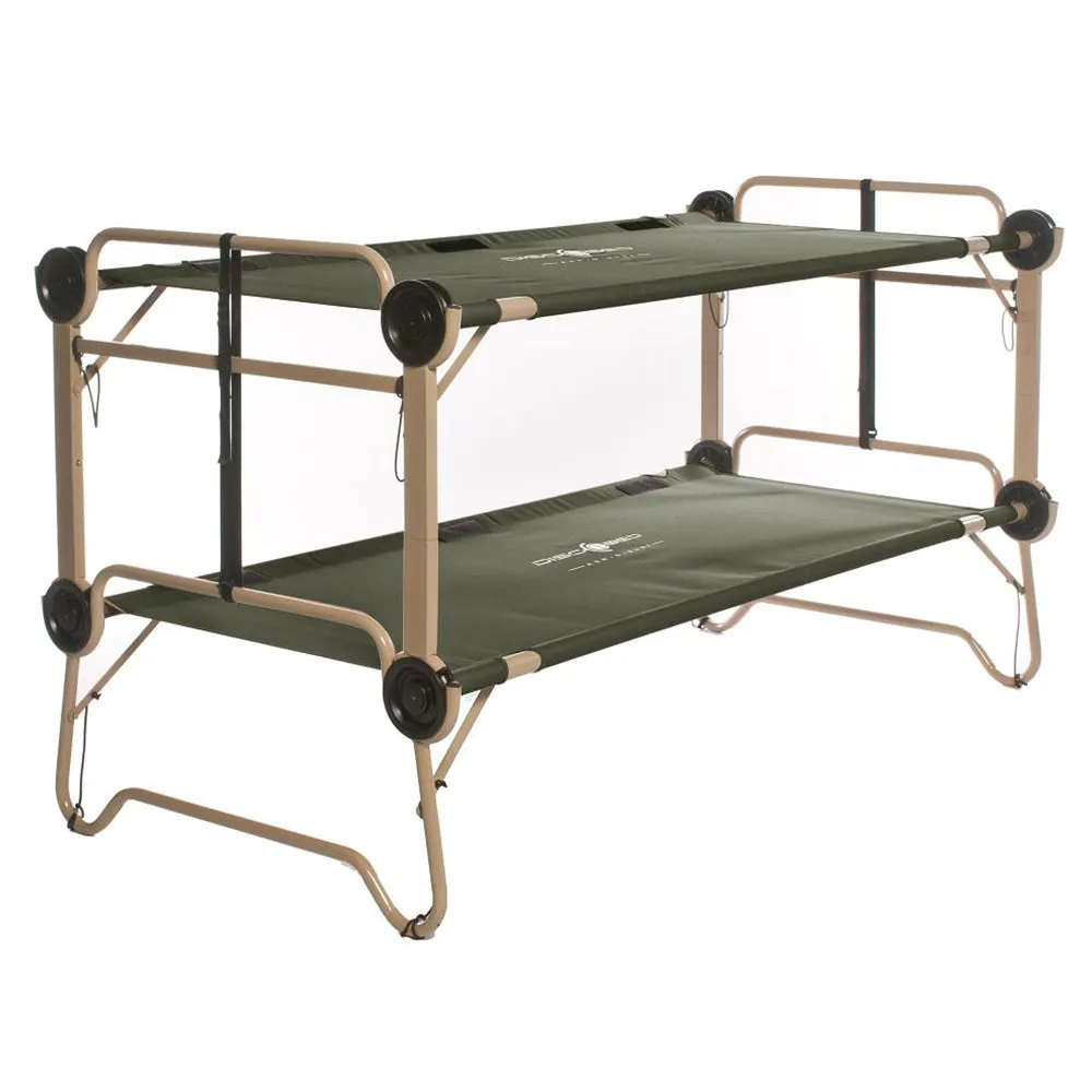 Disc-O-Bed -  Disc-O-Bed Feldbett Arm-O-Bunk mit Seitentaschen oliv