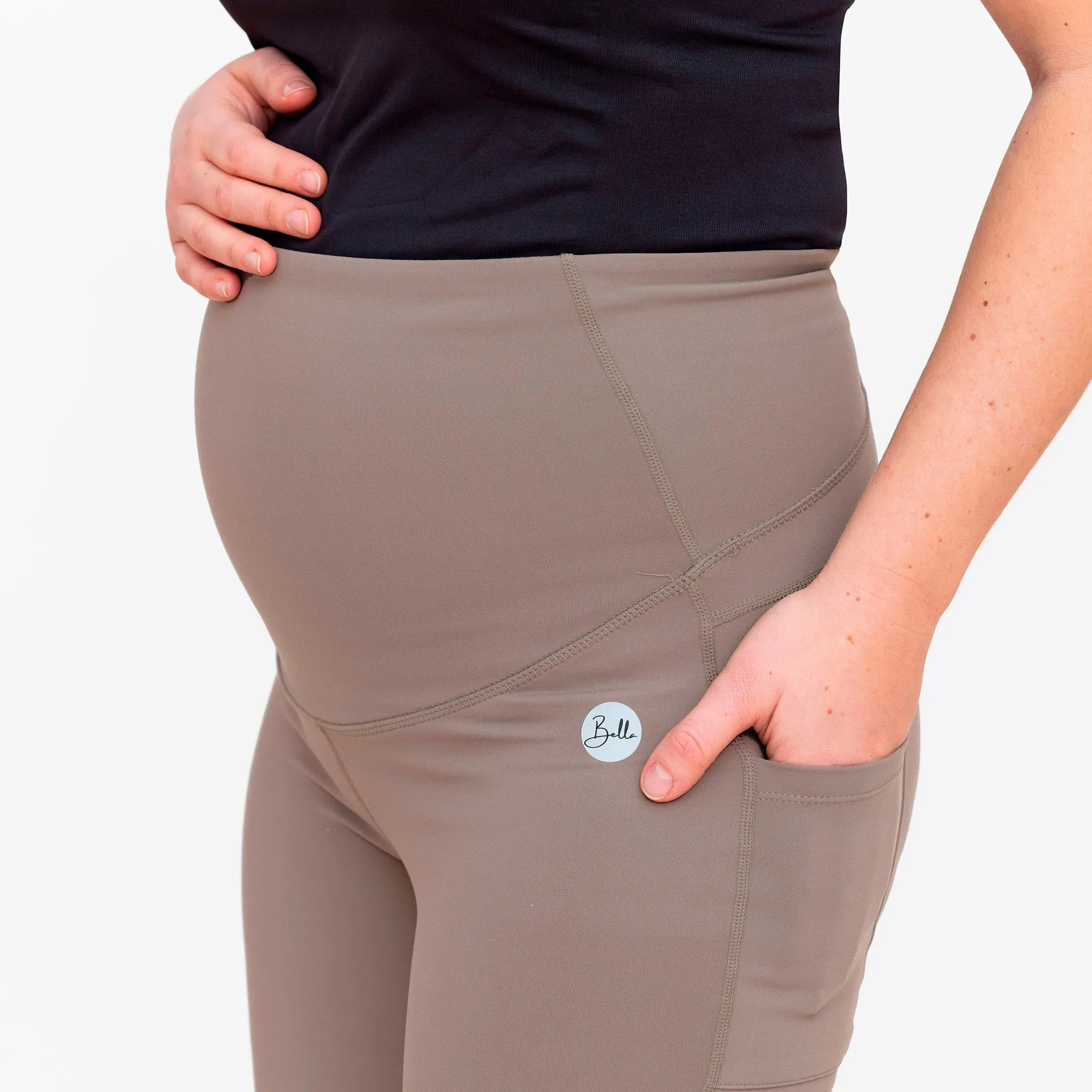 Bella Maternité Legging Athlétique Taupe