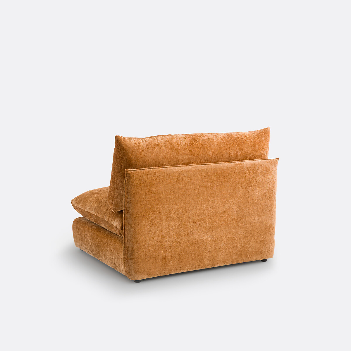 LA REDOUTE INTERIORS<br>Banco modular de getextureerd fluweel, Malo