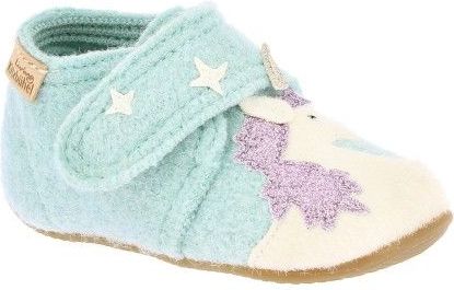 Living Kitzbühel Babys Klettschuh Einhorn & Stern Pantoffels (Kinderen |grijs)