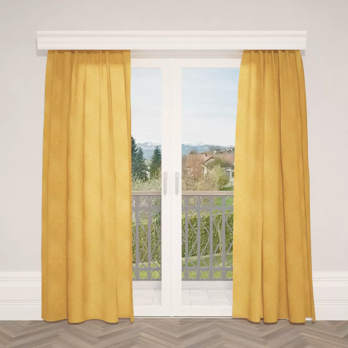 Nachtvorhang Marmor Gold