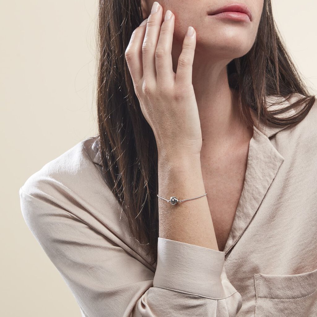 Bracelet Leonitia Argent Blanc