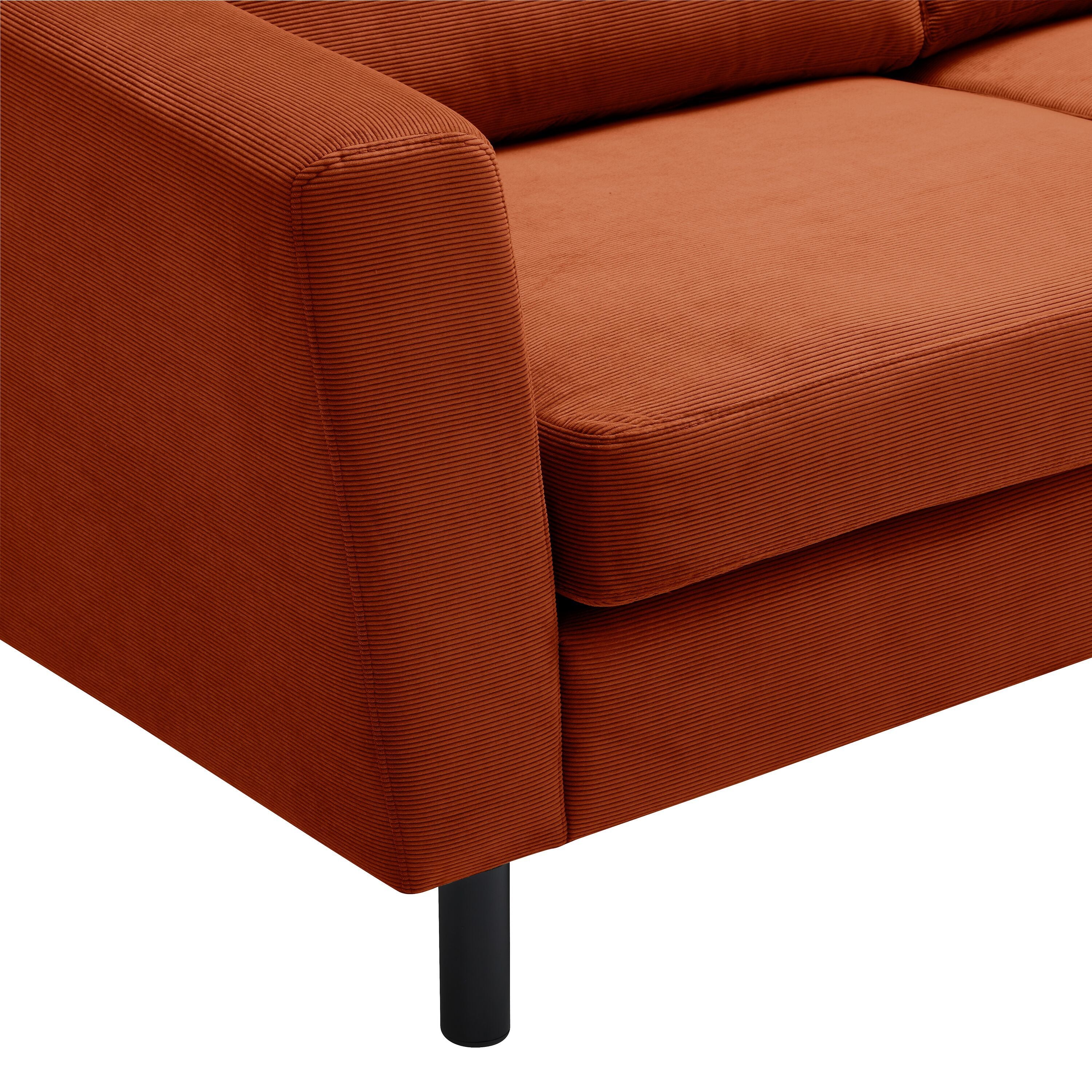 DIENER Ecksofa - Bronze / B: 235.0 cm x T: 156.0 cm x H: 81.0 cm