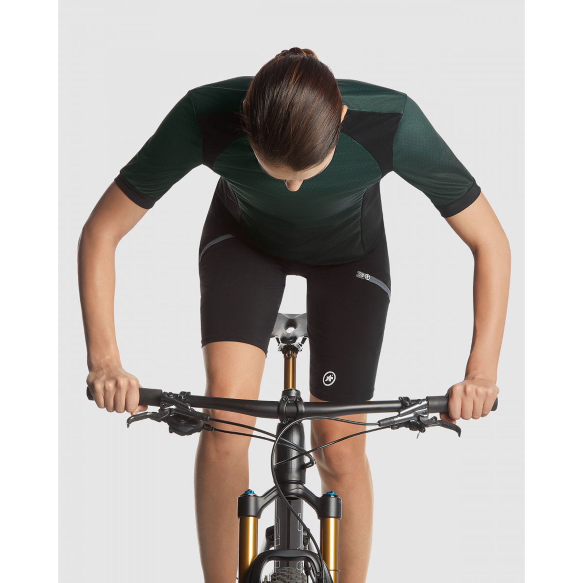 Assos Trail T3 MTB Fietsshirt Korte Mouwen Groen/Zwart Dames