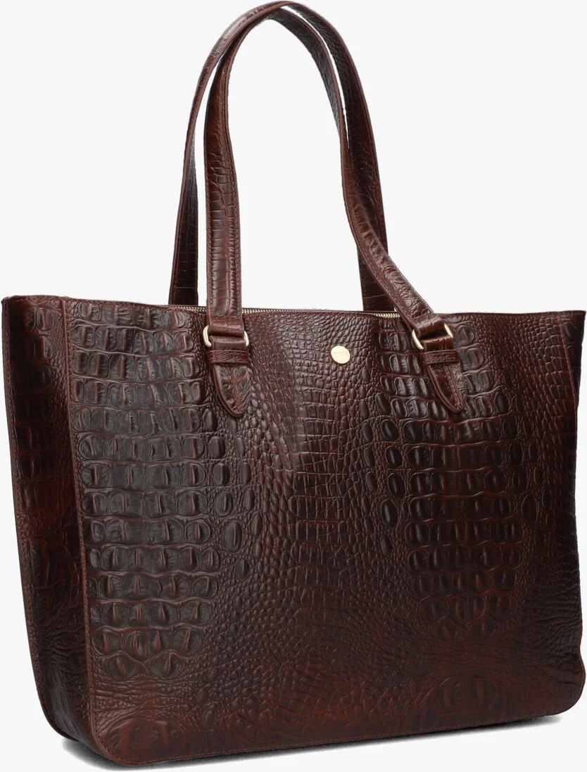 FMME bruine fmme laptoptas caithy croco