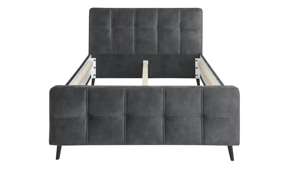 Polsterbettgestell Mario C Anthrazit 140 cm