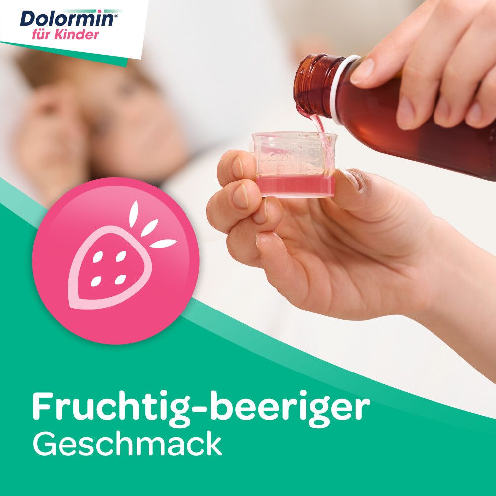 Dolormin für Kinder Ibuprofensaft 40 mg/ml bei Fieber und Schmerzen