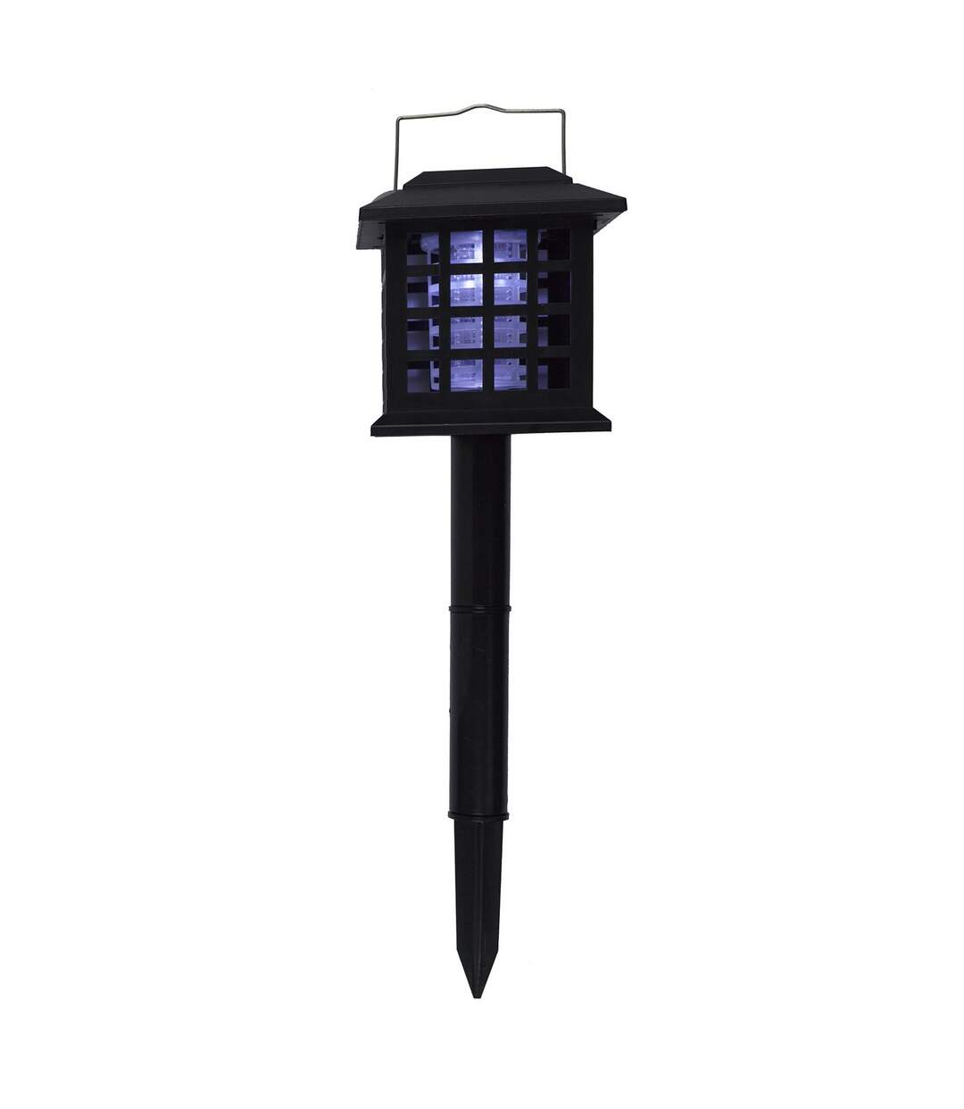Lot de 2 Lampes LED solaires à planter - Anti-moustique - Noir