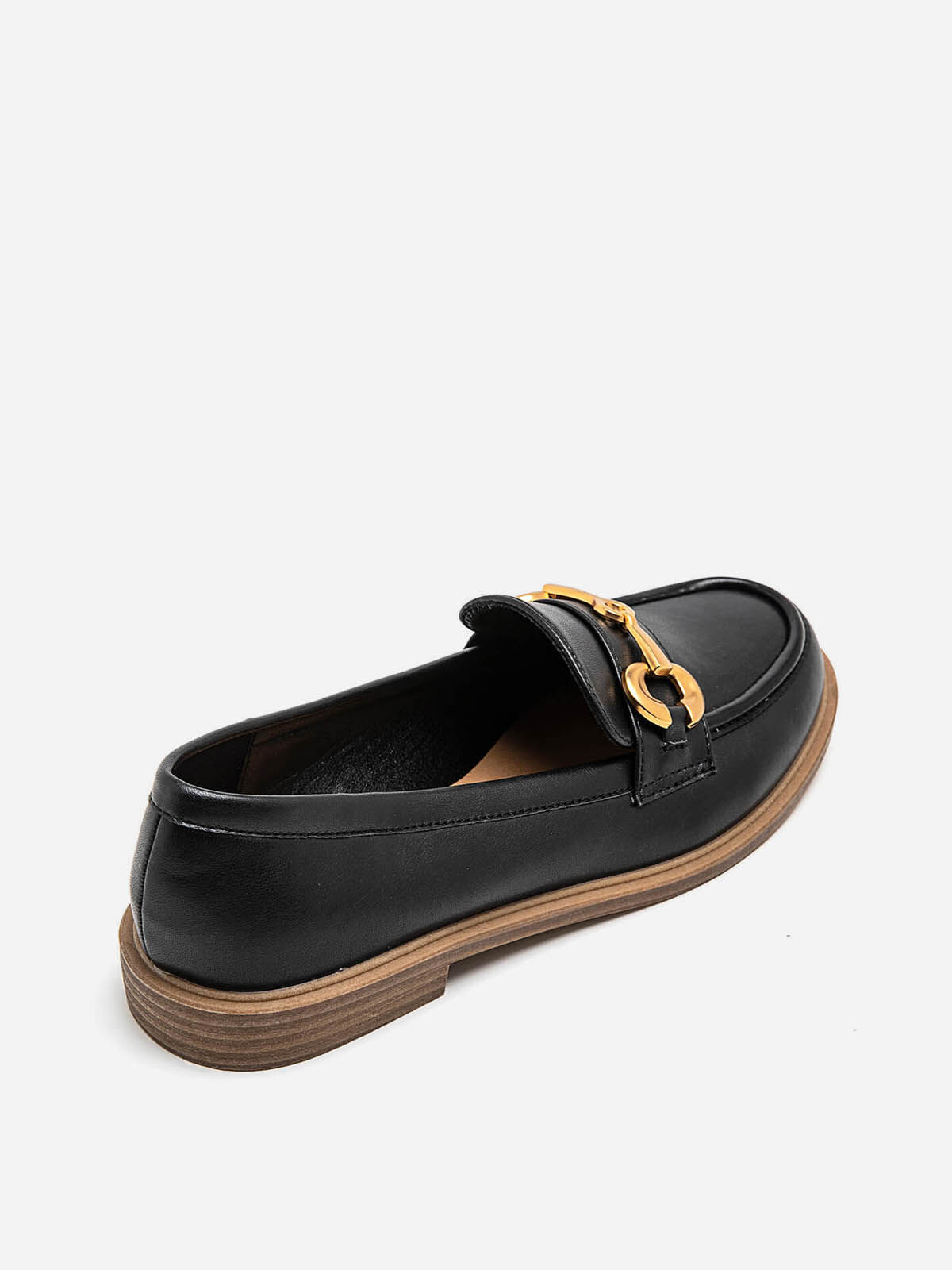 Mocassins classiques à mors doré- Noir