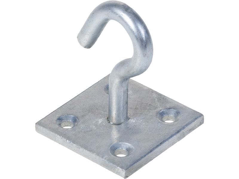 STRUCT Haken auf Platte, 50 x 50 mm Halterung für vielfältige Anwendungsbereiche
