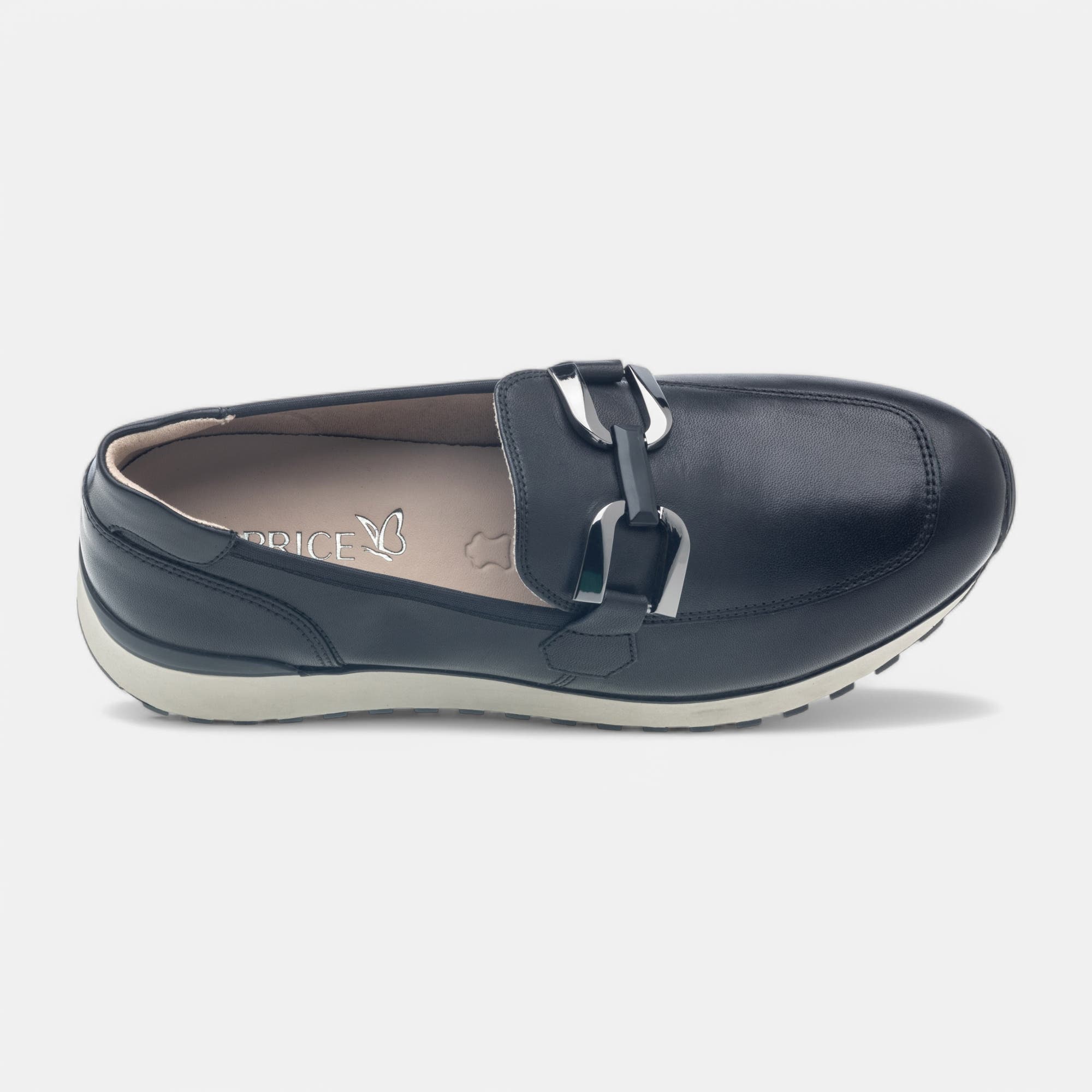 Mocassins Femme en cuir noir