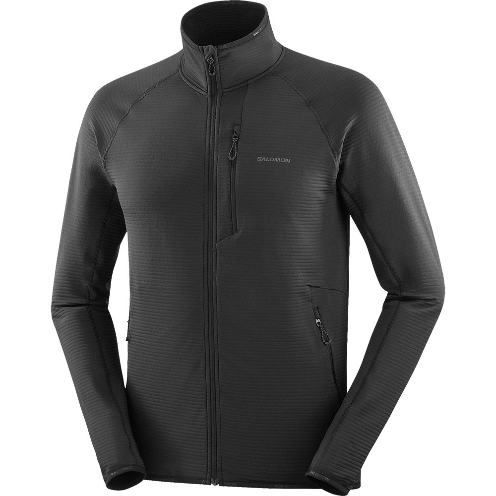 Salomon Essential Lightwarm Midlayerjacke Herren schwarz