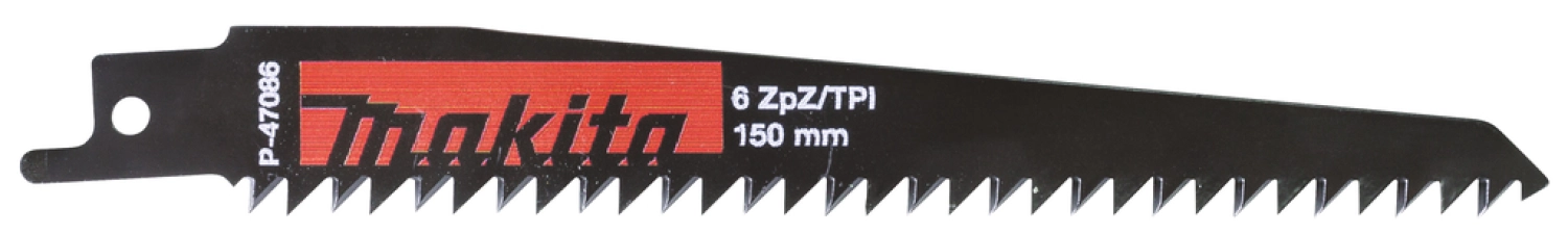 Makita P-47086 / S644D Reciprozaagblad hout - 130mm (5st.)