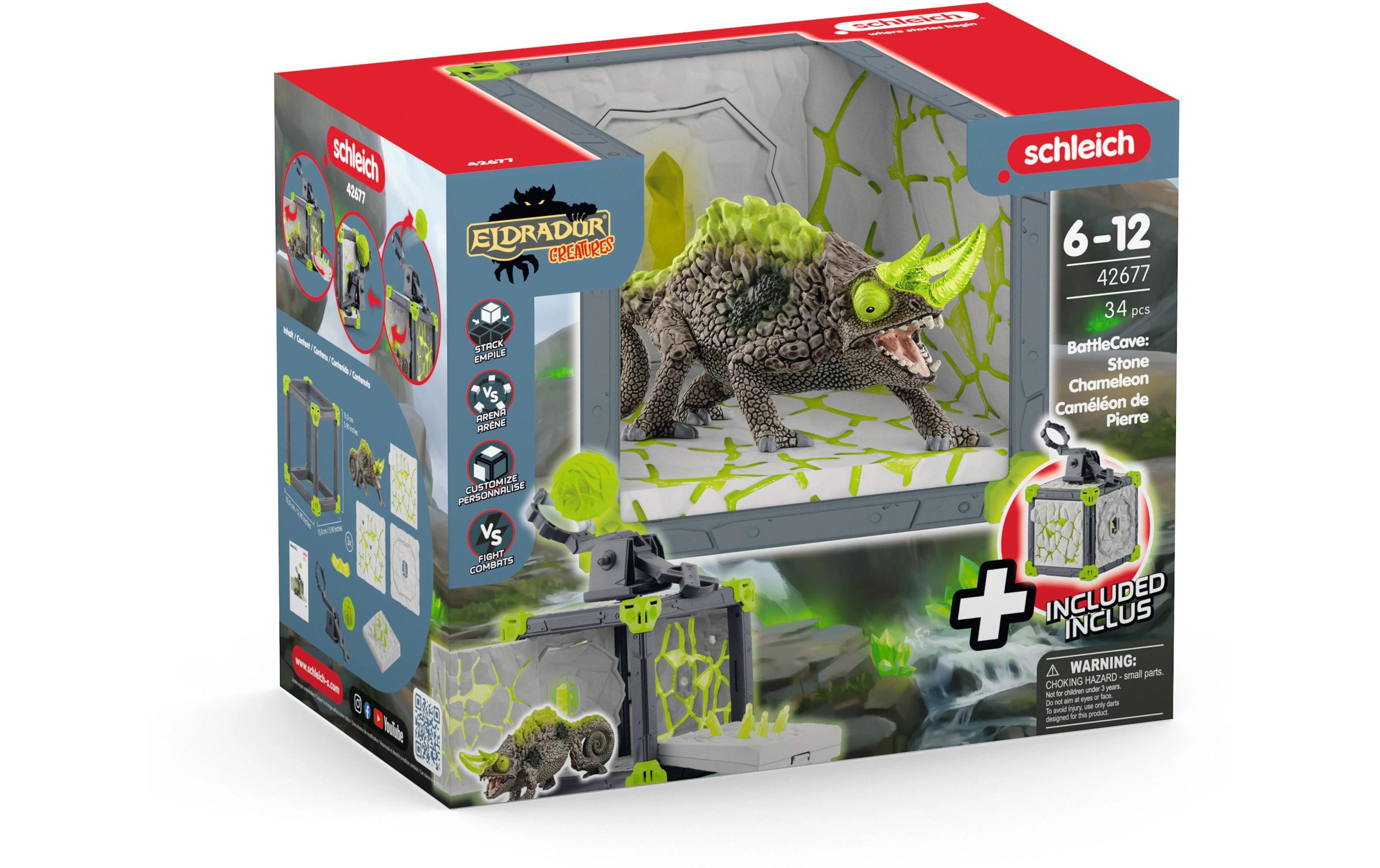 Spielfigurenset BattleCave SteinchamäleonsDetailreiches Spielset für spannende Abenteuer