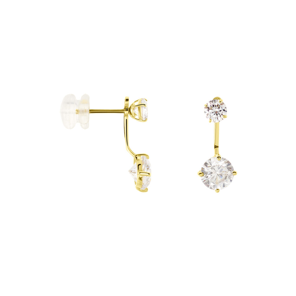 Bijoux D'oreilles Or Jaune Nerius Oxyde