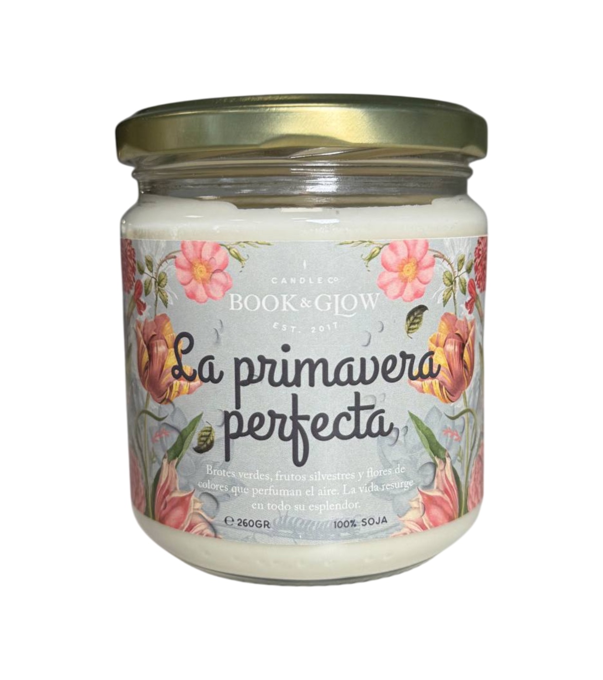 Book and Glow - *Momentos Perfeitos* - Vegan Soy Candle - A Primavera Perfeita