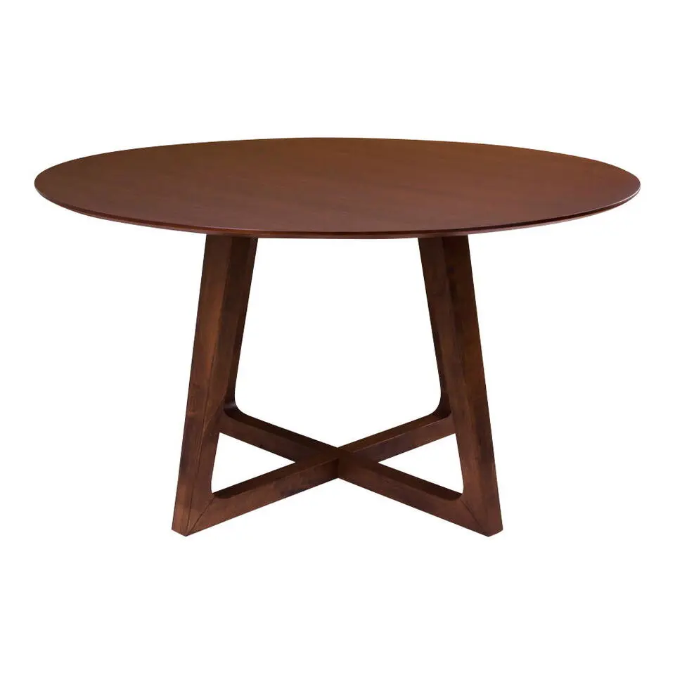 House Nordic Eetkamertafel Hellerup Walnoot Ø137 cm