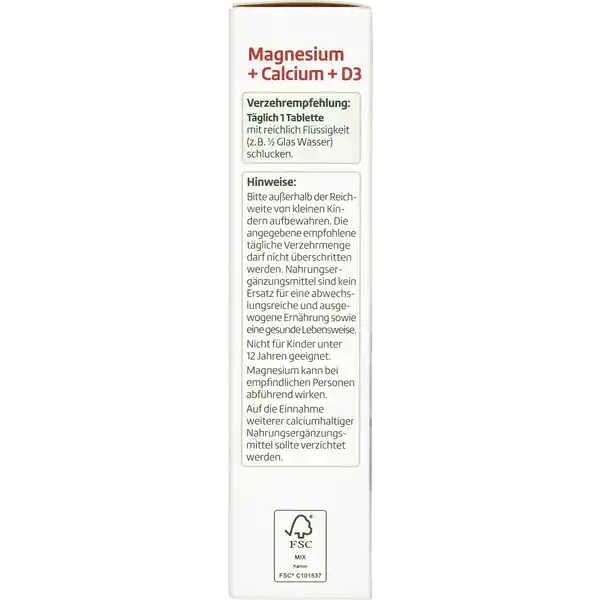 Magnesium + Calcium + D3