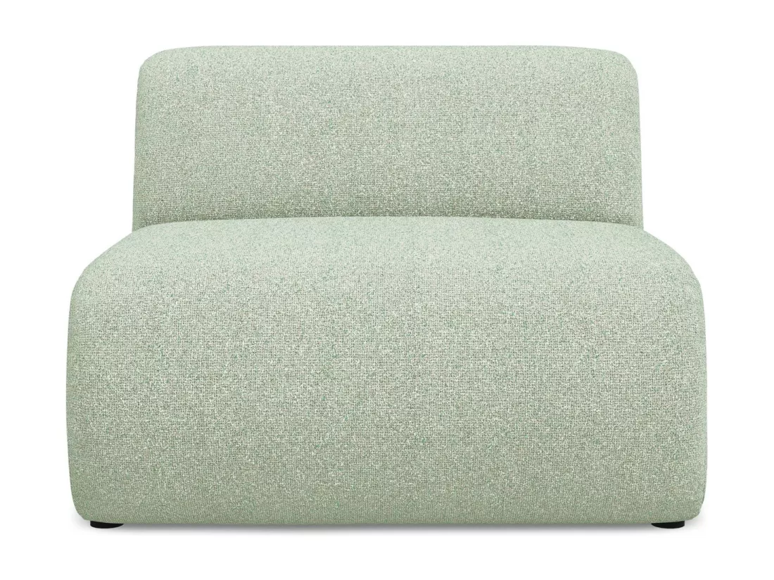 Fauteuil pour canapé modulable en tissu texturé - vert clair - EKAHI