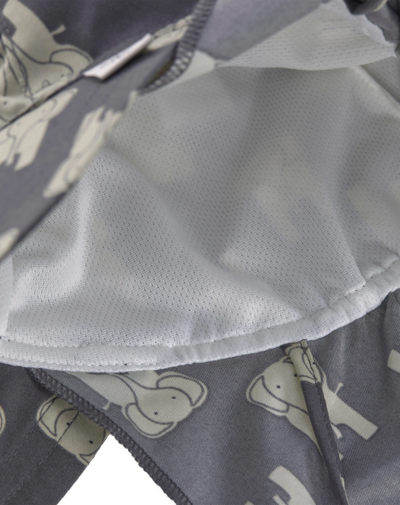 Schirmmütze ELEPHANT mit Nackenschutz in dark grey