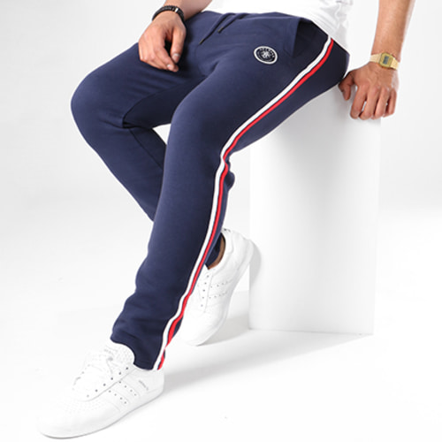 Pantalon Jogging Avec Bandes Line Bleu Marine