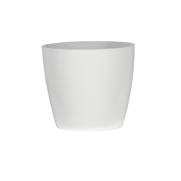 Pots San Remo diamètre 12cm coloris blanc (lot de 12)
